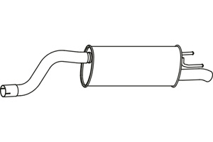Rear muffler in the group  at  Professional Parts Sweden AB (P43092)