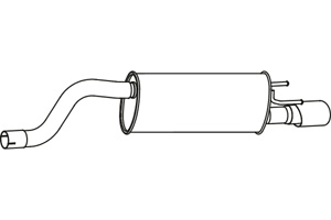 Rear muffler in the group  at  Professional Parts Sweden AB (P43093)