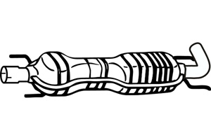 Rear muffler in the group Exhaust parts / Exhaust muffler & kits at  Professional Parts Sweden AB (P43097)