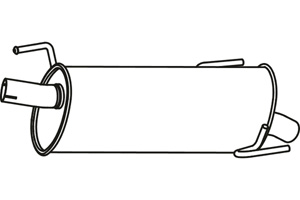 Rear muffler in the group  at  Professional Parts Sweden AB (P43101)