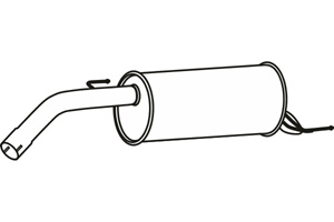 Rear muffler in the group Exhaust parts / Exhaust muffler & kits at  Professional Parts Sweden AB (P43107)