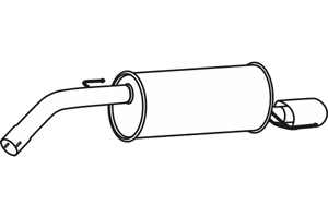 Rear muffler in the group Exhaust parts / Exhaust muffler & kits at  Professional Parts Sweden AB (P43108)