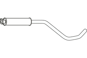 Front Muffler in the group Exhaust parts / Exhaust muffler & kits at  Professional Parts Sweden AB (P43119)