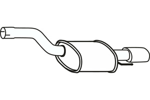 Rear muffler in the group Exhaust parts / Exhaust muffler & kits at  Professional Parts Sweden AB (P43121)