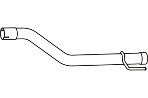 Rear pipe in the group Exhaust parts / Exhaust muffler & kits at  Professional Parts Sweden AB (P43123)