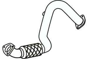 Front pipe in the group Exhaust parts / Exhaust muffler & kits at  Professional Parts Sweden AB (P43139)