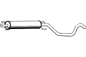 Intermediate muffler in the group  at  Professional Parts Sweden AB (P4314)