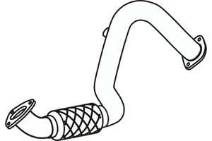 Front pipe in the group Exhaust parts / Exhaust muffler & kits at  Professional Parts Sweden AB (P43150)
