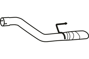 Rear pipe in the group  at  Professional Parts Sweden AB (P43158)