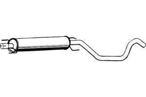 Intermediate muffler in the group  at  Professional Parts Sweden AB (P4316)