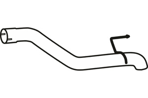 Rear pipe in the group Exhaust parts / Exhaust muffler & kits at  Professional Parts Sweden AB (P43161)