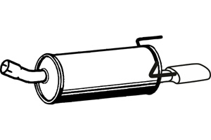Rear muffler i gruppen Tillflligt dolda artiklar hos  Professional Parts Sweden AB (P4317)
