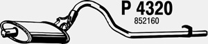 Intermediate muffler in the group  at  Professional Parts Sweden AB (P4320)