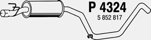 Intermediate muffler in the group  at  Professional Parts Sweden AB (P4324)