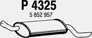 Rear muffler in the group  at  Professional Parts Sweden AB (P4325)