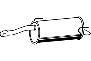 Rear muffler i gruppen Tillflligt dolda artiklar hos  Professional Parts Sweden AB (P4329)