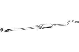 Intermediate muffler in the group  at  Professional Parts Sweden AB (P4343)