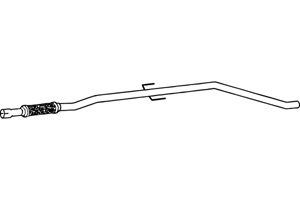 Intermediate pipe in the group  at  Professional Parts Sweden AB (P4353)