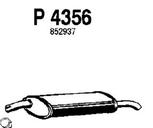 Rear muffler in the group  at  Professional Parts Sweden AB (P4356)
