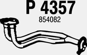 Front pipe in the group  at  Professional Parts Sweden AB (P4357)