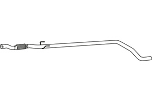 Intermediate pipe in the group  at  Professional Parts Sweden AB (P4364)