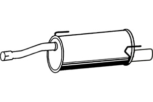 Rear muffler in the group  at  Professional Parts Sweden AB (P4369)