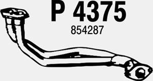 Front pipe in the group  at  Professional Parts Sweden AB (P4375)