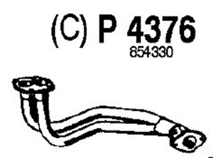 Front pipe in the group  at  Professional Parts Sweden AB (P4376)