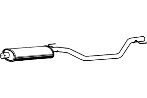 Intermediate muffler in the group  at  Professional Parts Sweden AB (P4384)