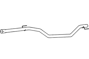 Intermediate pipe in the group  at  Professional Parts Sweden AB (P4386)