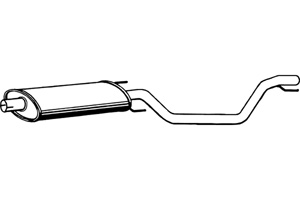 Intermediate muffler in the group  at  Professional Parts Sweden AB (P4389)