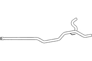 Intermediate pipe in the group  at  Professional Parts Sweden AB (P4392)