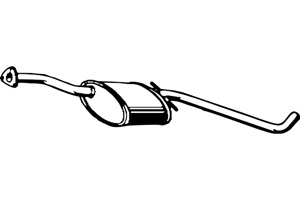 Intermediate muffler in the group  at  Professional Parts Sweden AB (P4399)