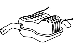 Rear muffler in the group  at  Professional Parts Sweden AB (P4401)