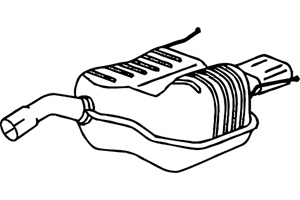 Rear muffler in the group  at  Professional Parts Sweden AB (P4403)