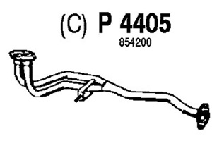Front pipe in the group  at  Professional Parts Sweden AB (P4405)