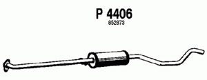 Intermediate muffler in the group  at  Professional Parts Sweden AB (P4406)