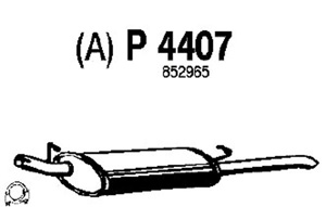 Rear muffler in the group  at  Professional Parts Sweden AB (P4407)