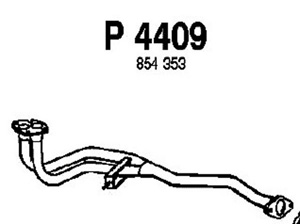 Front pipe in the group  at  Professional Parts Sweden AB (P4409)