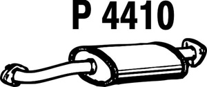 Intermediate muffler in the group  at  Professional Parts Sweden AB (P4410)