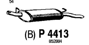 Rear muffler in the group  at  Professional Parts Sweden AB (P4413)