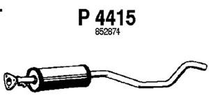 Intermediate muffler i gruppen Tillflligt dolda artiklar hos  Professional Parts Sweden AB (P4415)