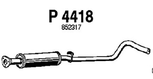 Intermediate muffler in the group  at  Professional Parts Sweden AB (P4418)
