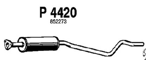 Intermediate muffler in the group  at  Professional Parts Sweden AB (P4420)