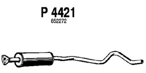 Intermediate muffler in the group  at  Professional Parts Sweden AB (P4421)