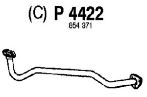 Front pipe in the group  at  Professional Parts Sweden AB (P4422)