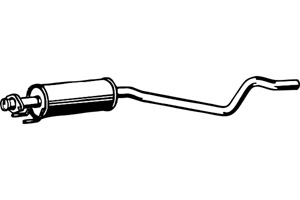 Intermediate muffler in the group  at  Professional Parts Sweden AB (P4424)