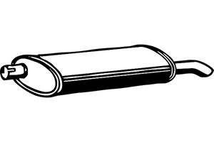 Rear muffler in the group  at  Professional Parts Sweden AB (P4425)