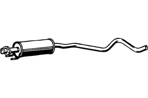 Intermediate muffler in the group  at  Professional Parts Sweden AB (P4426)