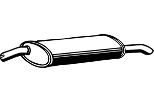Rear muffler in the group  at  Professional Parts Sweden AB (P4427)